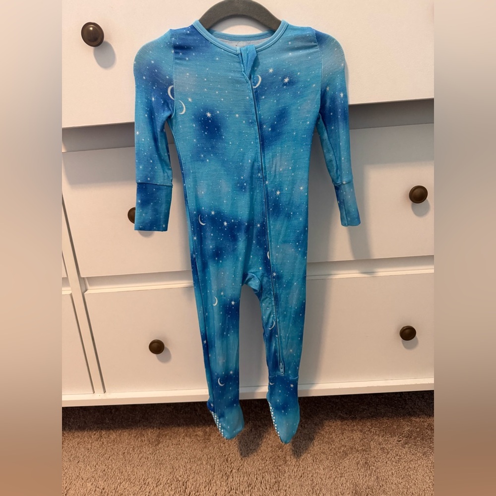 Celestial Blue Kids Footie Pajamas
